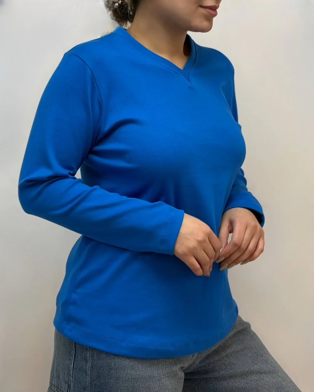 بلوز یقه هفت پنبه 110273