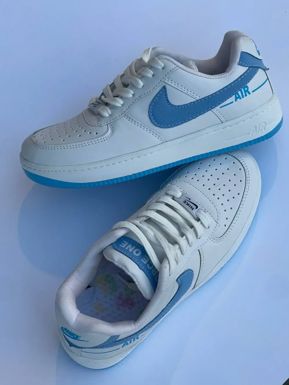 کتونی ایرفورس نایک سفید آبی 104145